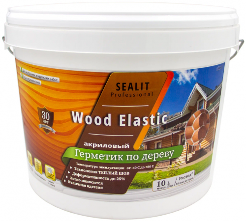 Приобрести ГЕРМЕТИК - Sealit Wood Elastic для работы с деревянными материалами 5 л в Нижнем Тагиле, Свердловская область