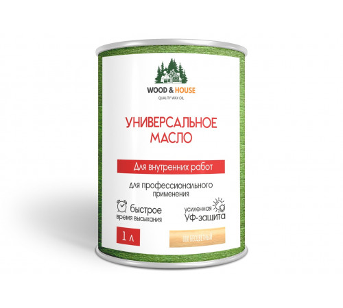 Приобрести ЦВЕТНОЕ УНИВЕРСАЛЬНОЕ МАСЛО WOOD & HOUSE Серия ПРОФИ в Нижнем Тагиле, Свердловская область